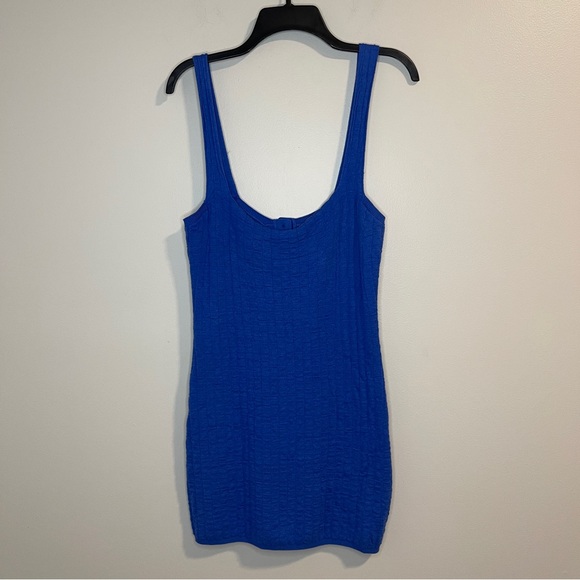 FREE PEOPLE Beach Short And Sweet Mini Dress Blue Size M - Picture 3 of 9